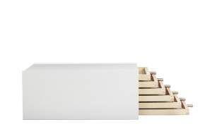 TRIBOS 501 Kunststoffzähne - Holzschrank, leer (6 Fächer)